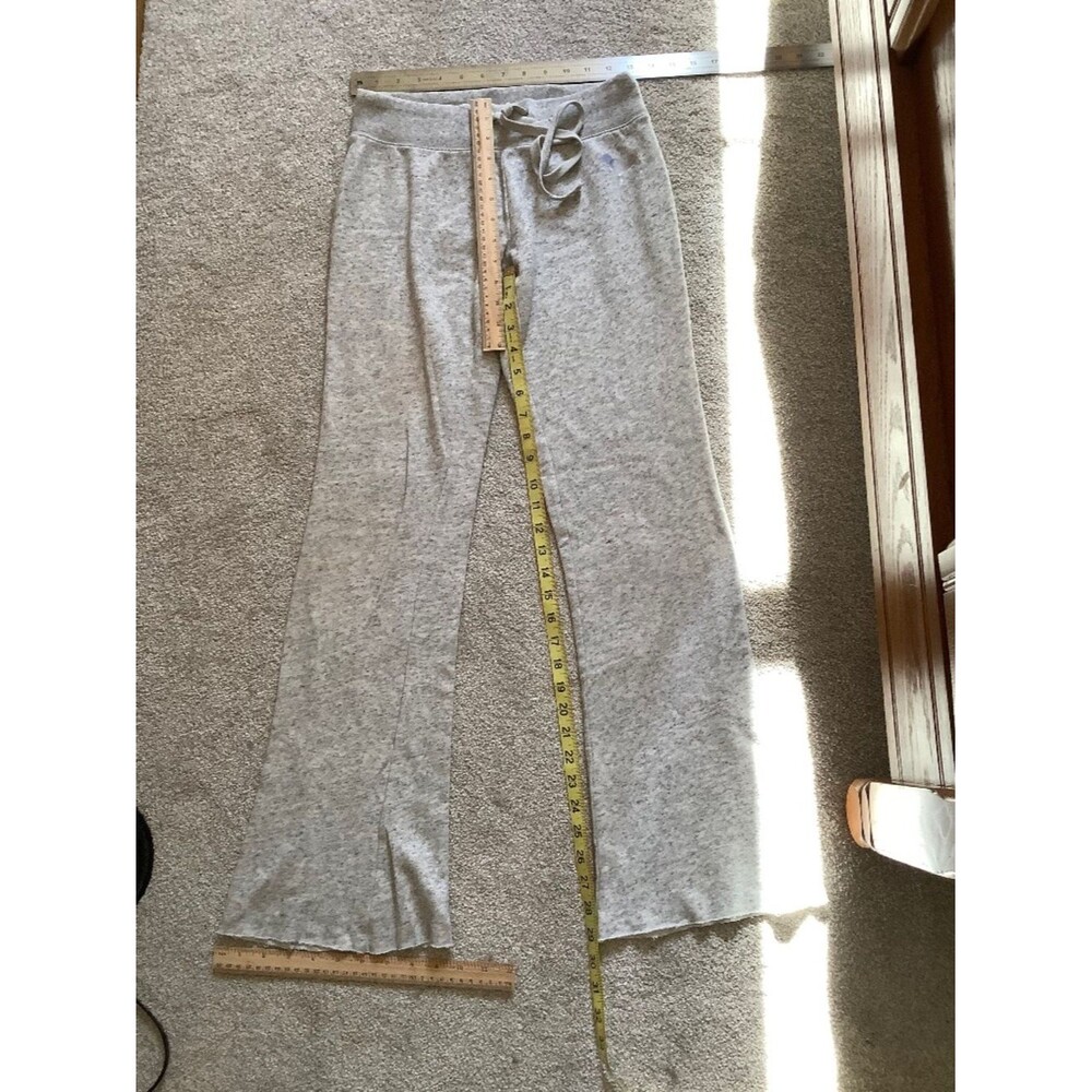 PINK Victoria Secret grey sweatpants XS wide leg bottom flare - Picture 8 of 8